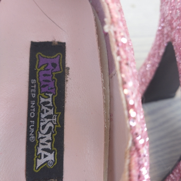 Funtasma barbie pink glitter platform Mary jane's - Picture 4 of 4